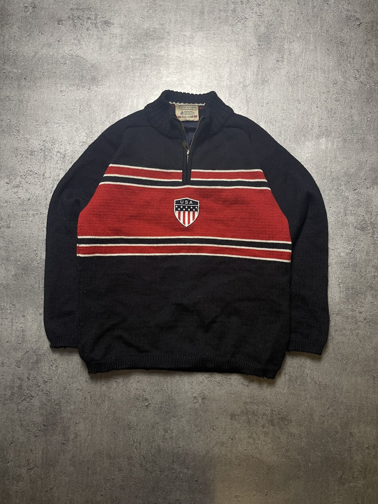 Dale Of Norway Dale of Norway USA flag olympic collection 1998 jumper wool Size US M / EU 48-50 / 2 - 1 Thumbnail