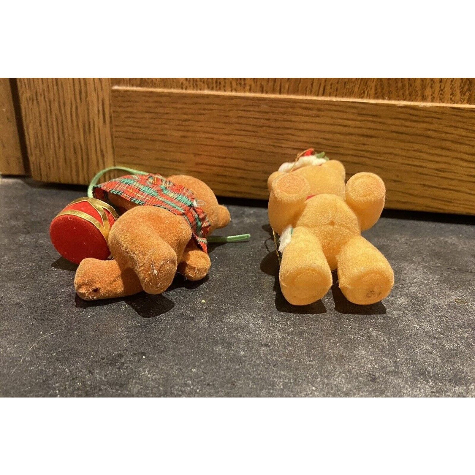 Other Vintage Flocked Bears Christmas Ornaments Lot Of 2 Size ONE SIZE - 4 Thumbnail