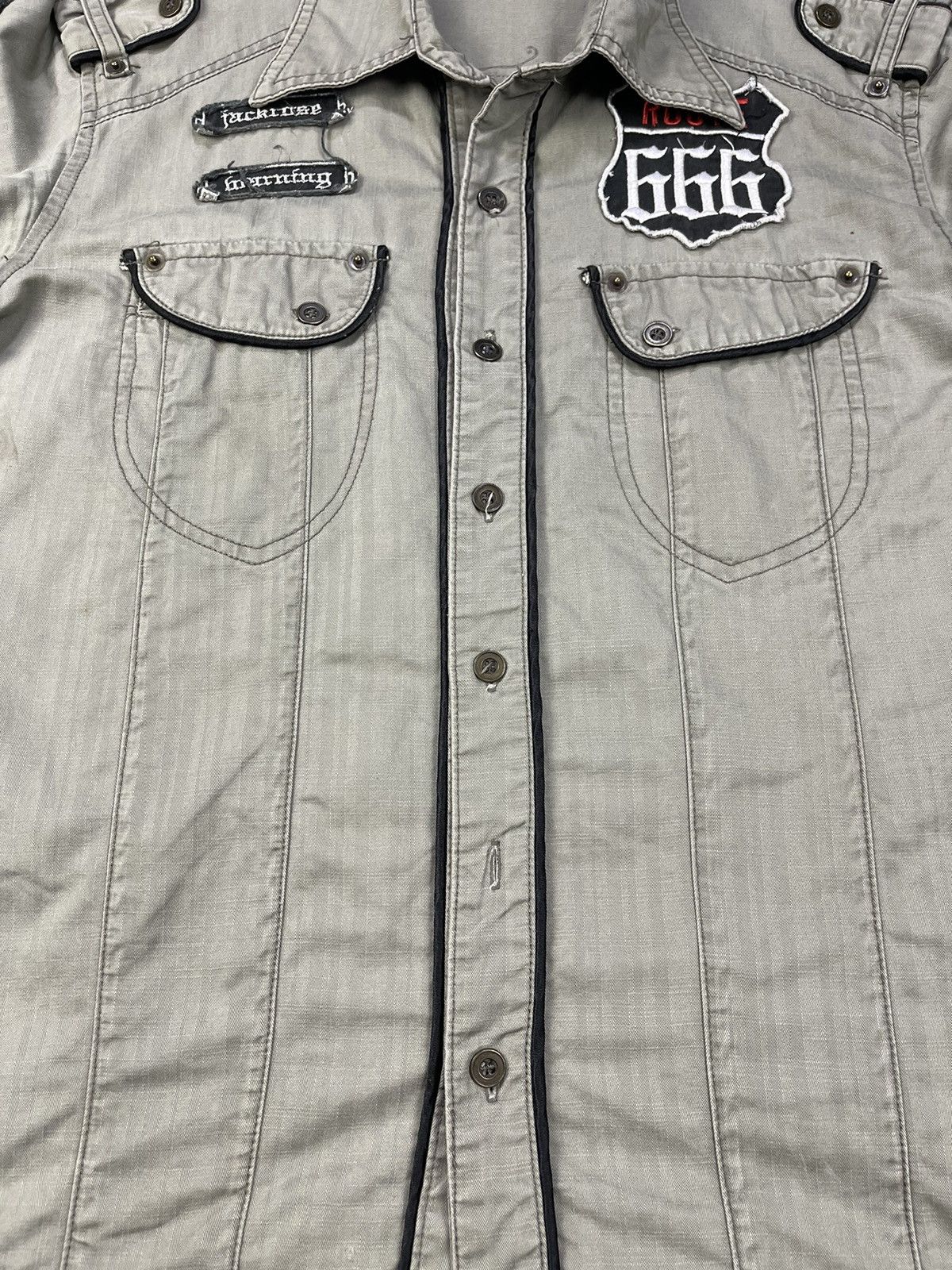 JACKROSE Vintage JACKROSE 666 Button Up Ripstop Fabric Size S / US 4 / IT 40 - 3 Thumbnail