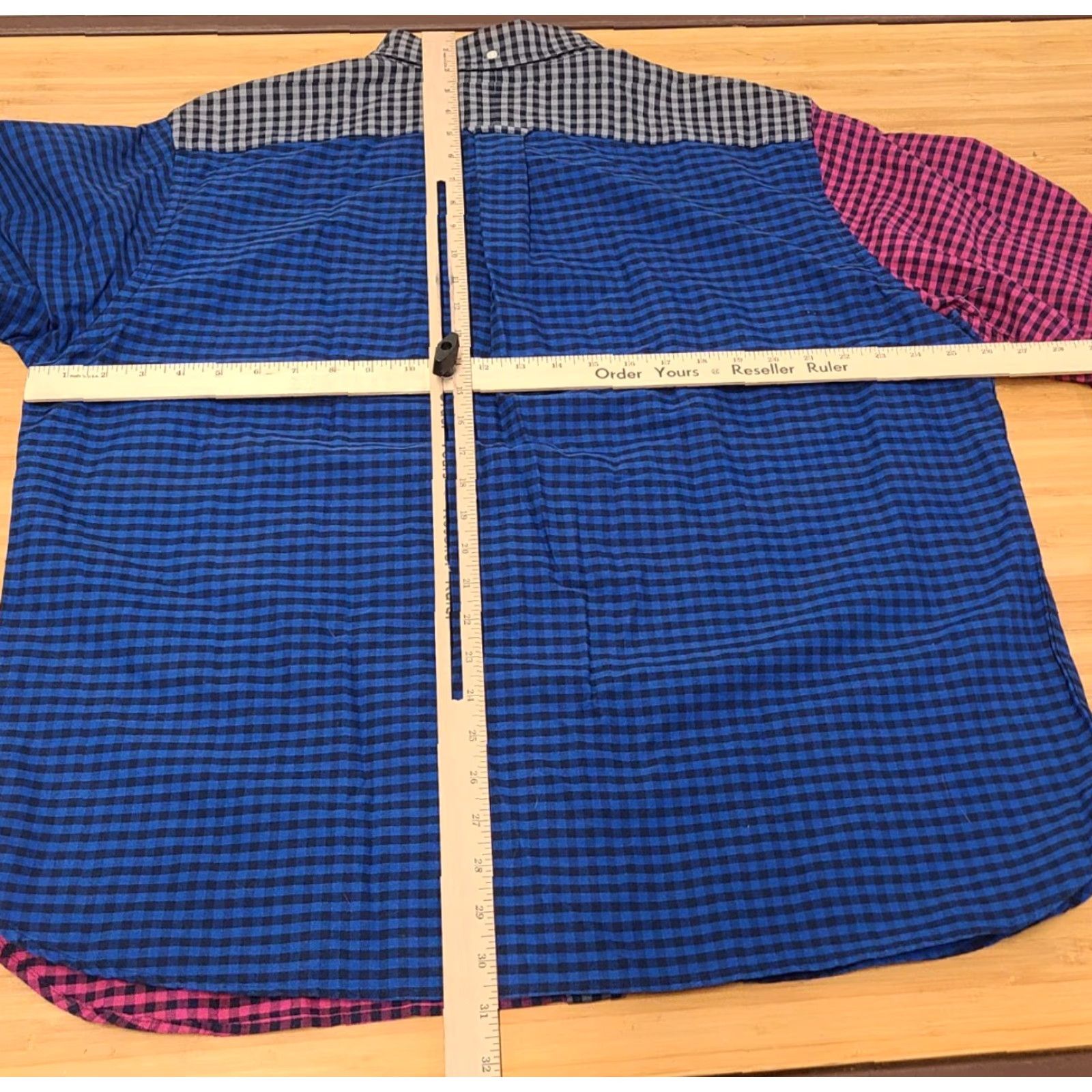 Lands' End Lands' End Mens XL Shirt Sail Rigger Oxford Traditional Fit Multicolor Check Button-Up Long Sleeve Casual Size US XL / EU 56 / 4 - 6 Thumbnail