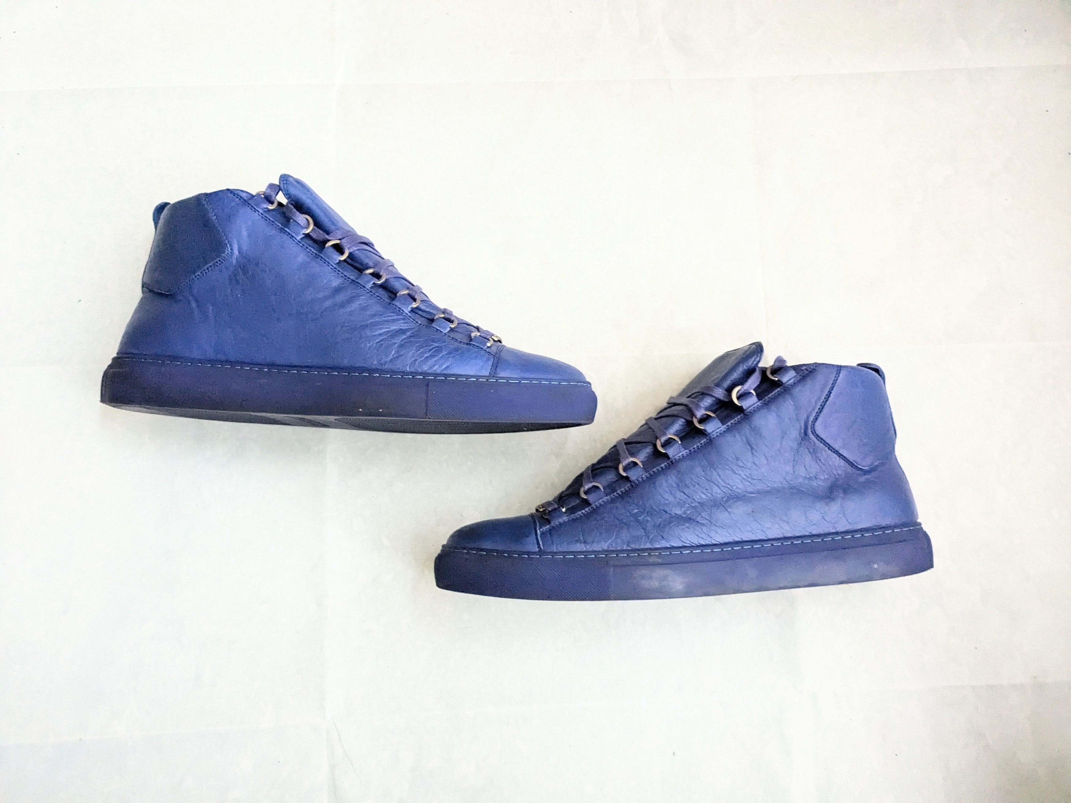 Balenciaga Balenciaga Arena Blue 13 High Tops Leather Size US 13 / EU 46 - 1 Thumbnail