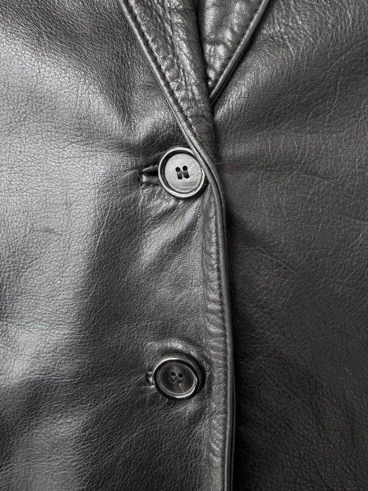 Ann Demeulemeester Ann Demeulemeester AW98 Leather Blazer Size S / US 4 / IT 40 - 5 Thumbnail