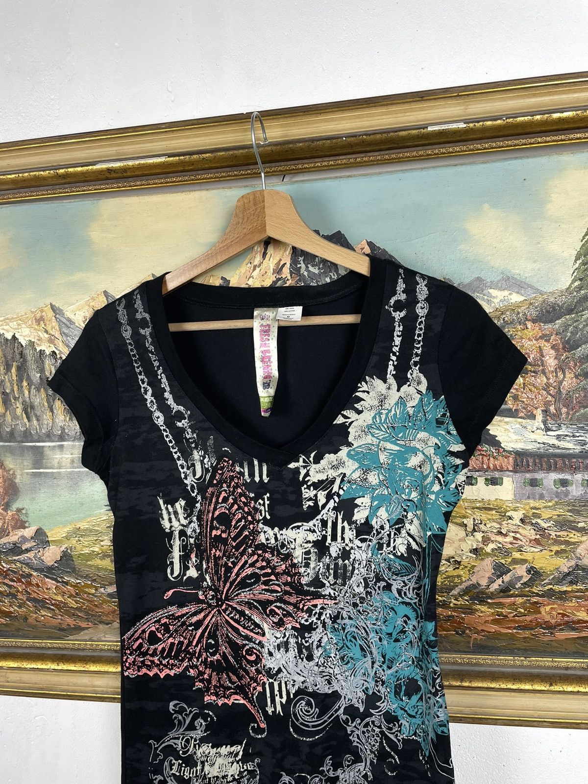 Affliction Vintage Y2k Black Tee Avant Garde Affliction Cyber Size M / US 6-8 / IT 42-44 - 6 Thumbnail