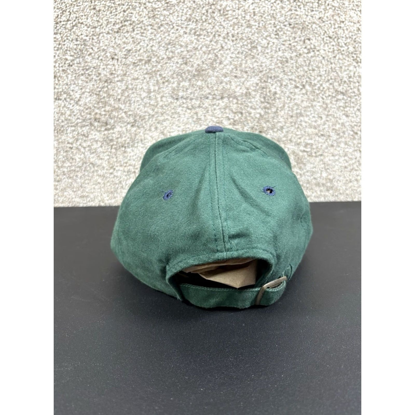Ford VINTAGE Mohrs Strapback Ford Thunder Lightning Hot Rod Trucker Green Hat Cap OSFA Men Adjustable Cap OSFA Green Hats Size ONE SIZE - 3 Thumbnail