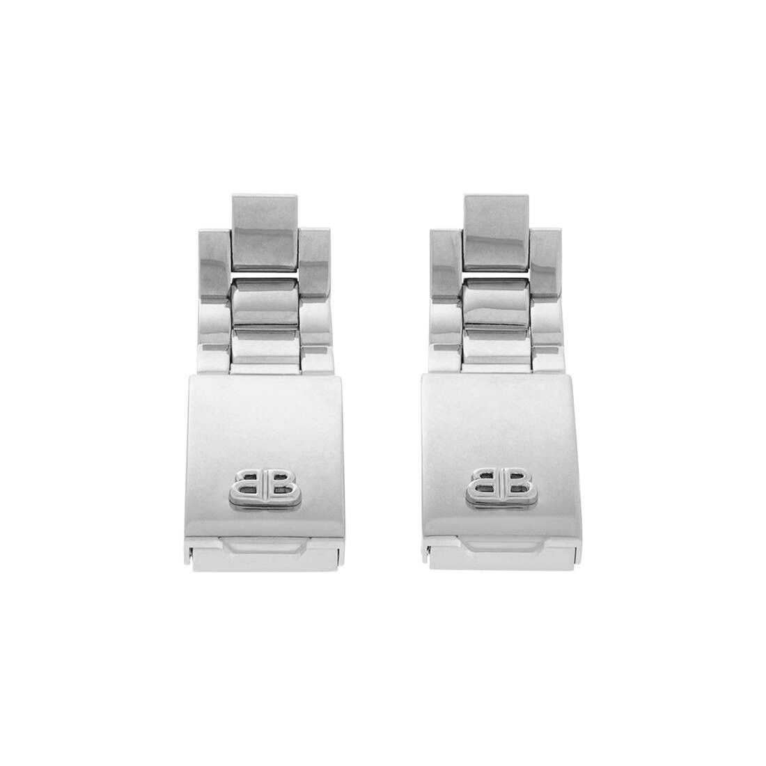 Balenciaga o1tr1nto0326 Size: OS / 24/7 Earrings in Silver Size ONE SIZE - 1 Thumbnail