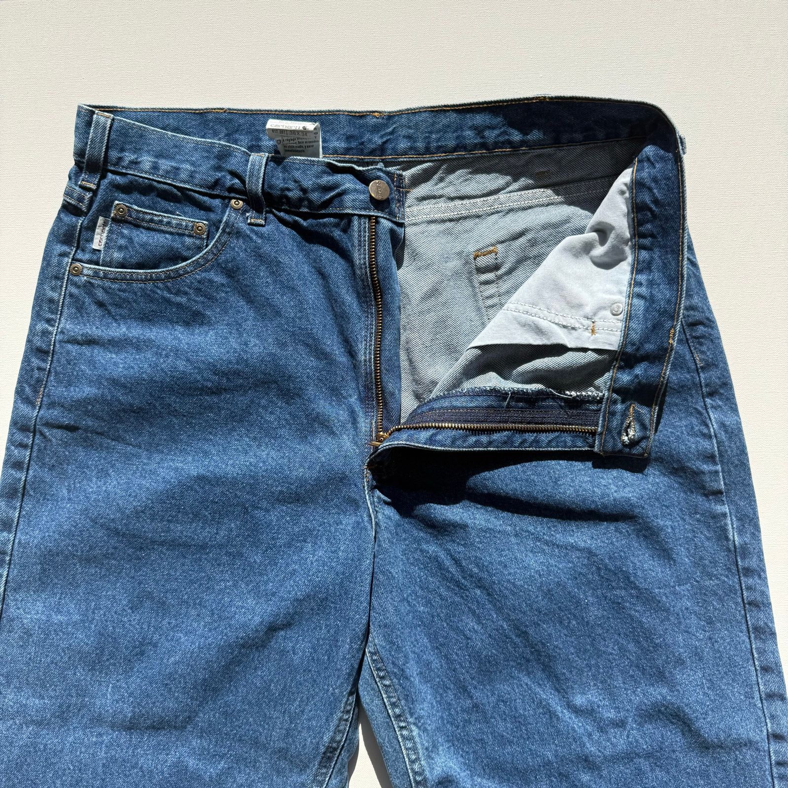 Carhartt Vintage Carhartt B17 DST Relaxed Fit Denim Jeans Size US 38 / EU 54 - 7 Thumbnail