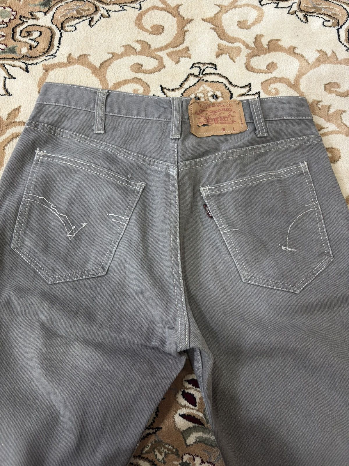 Levi's Vintage 60s 70s Levi’s 5200 Pique Big E Size 28 x 36 Jeans Size US 28 / EU 44 - 9 Thumbnail