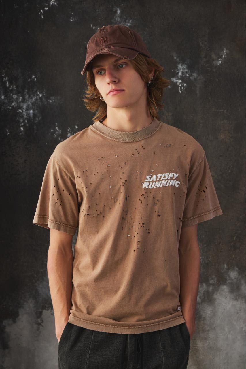 Satisfy Satisfy MothTech™ Distressed Cotton-Jersey T-Shirt Size US S / EU 44-46 / 1 - 3 Thumbnail