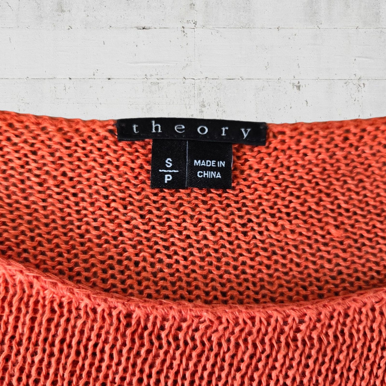 Theory Theory Coral Linen Open Knit Blouse Size Small Size S / US 4 / IT 40 - 3 Thumbnail