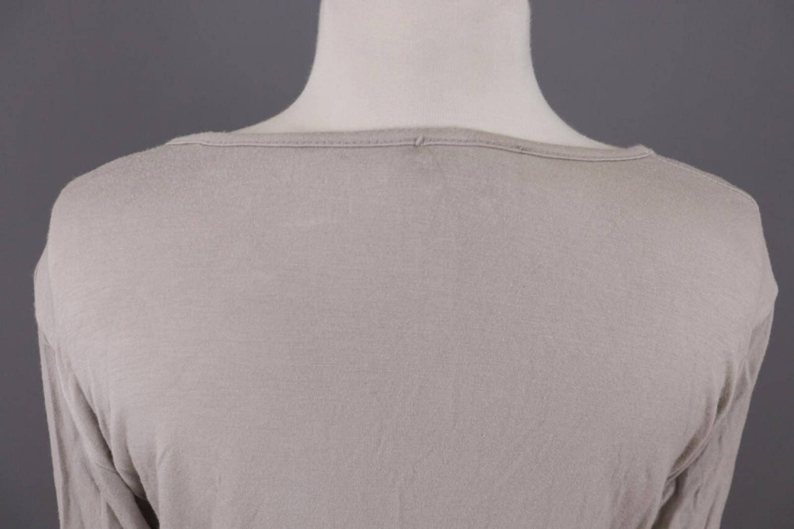 Designer Sarah Santos Gray Lagenlook Relaxed ViscoseTunic Top Blouse Size M / US 6-8 / IT 42-44 - 12 Thumbnail