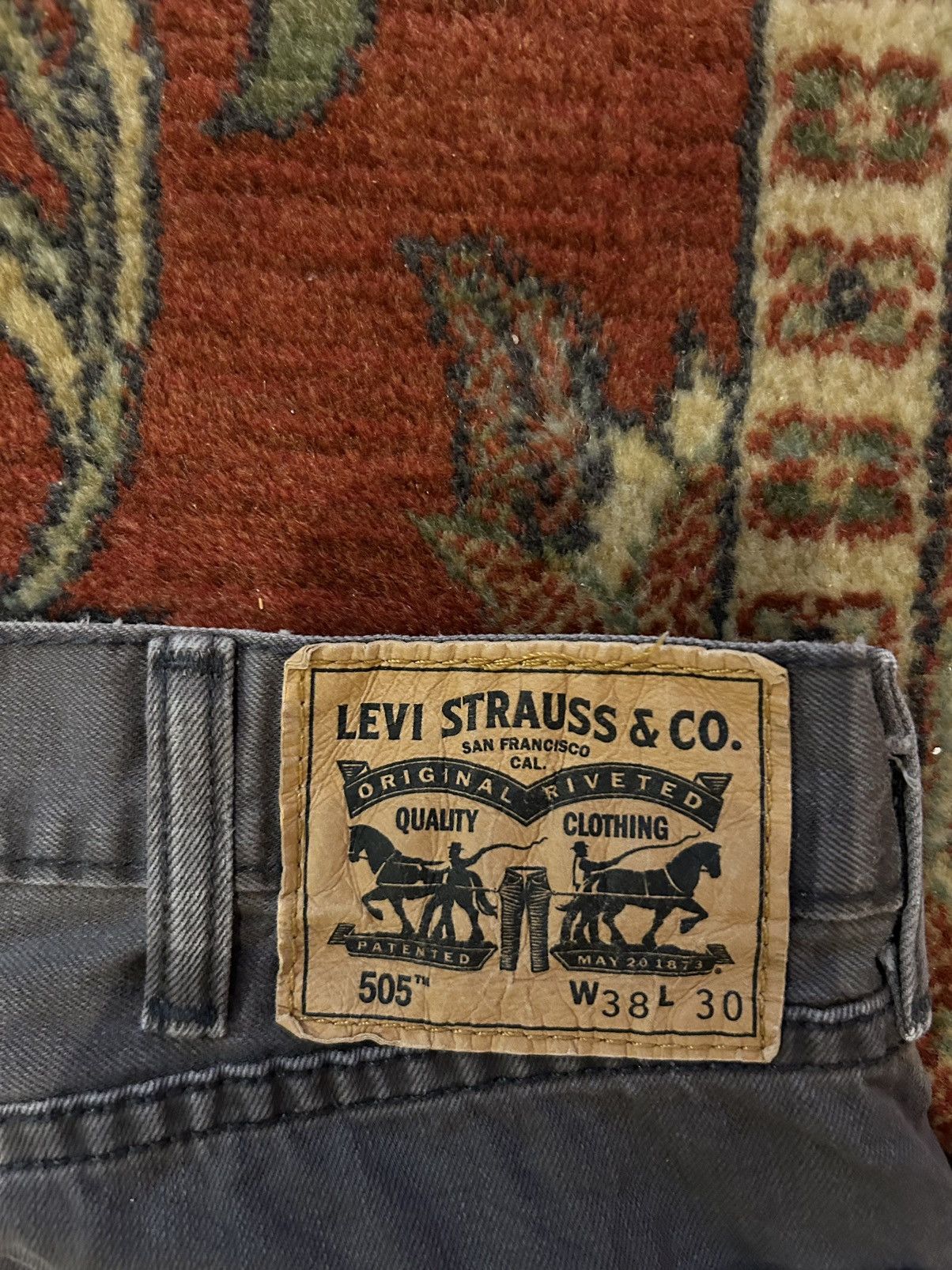 Levi's × Levi's Vintage Clothing Vintage Dark Grey Levi’s 505 Size US 38 / EU 54 - 3 Thumbnail