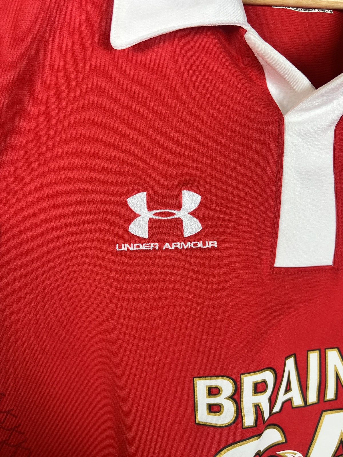 Under Armour Vintage WRU Wales Rugby Union 2008 2009 Longsleeve Jersey Size US L / EU 52-54 / 3 - 4 Thumbnail