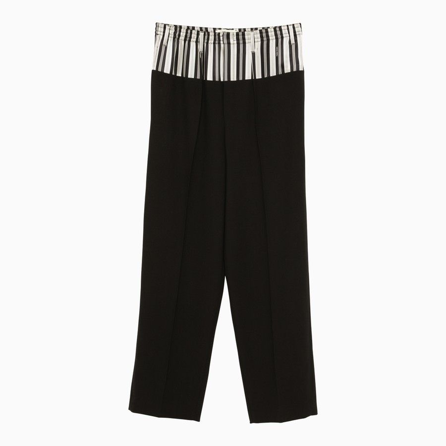 Fendi o1d2blof0824 Layered Trouser in Black Size 30" / US 8 / IT 44 - 1 Thumbnail