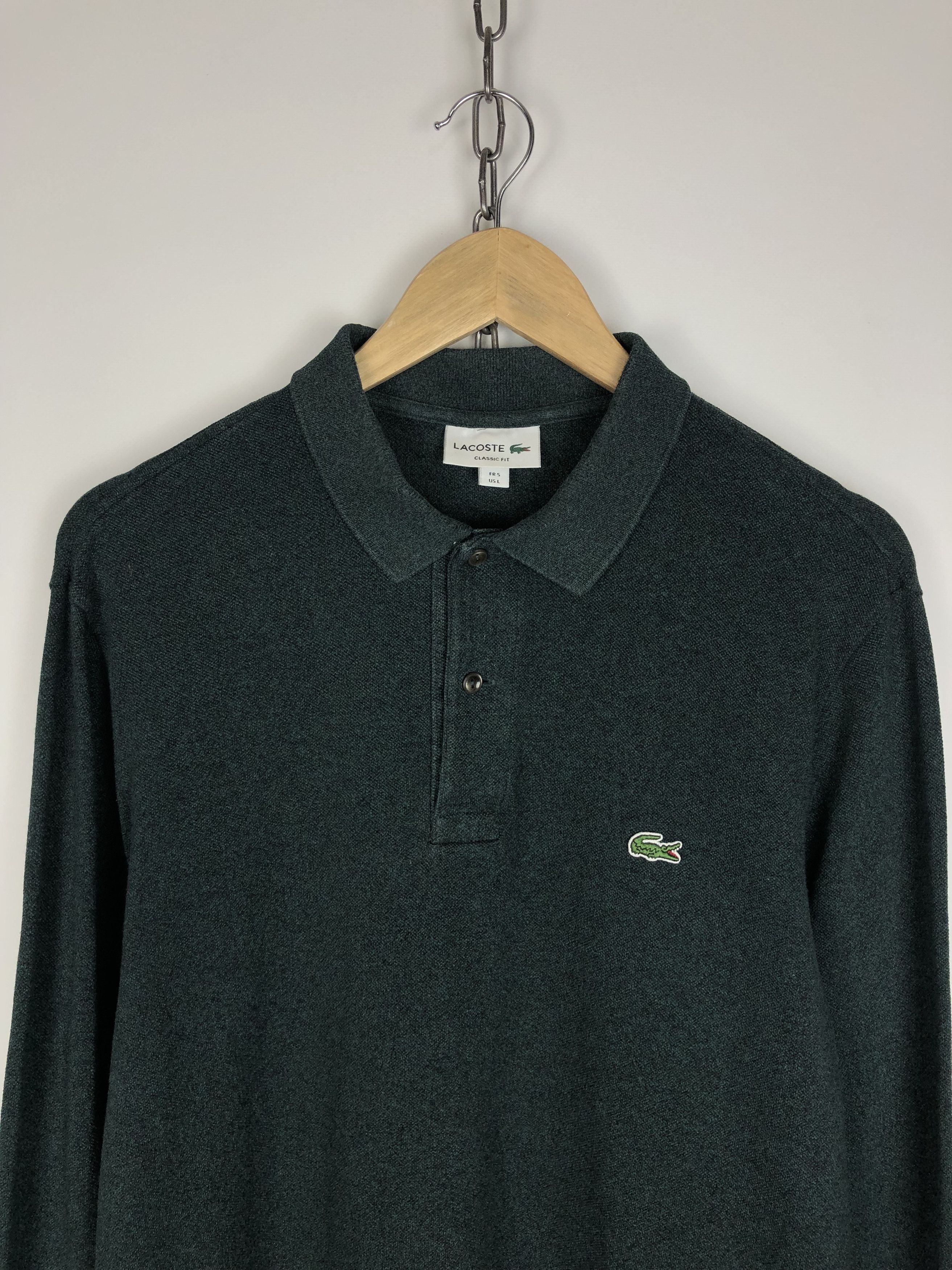 Lacoste Lacoste Long Sleeve Pullover Green Small Logo size L Size US L / EU 52-54 / 3 - 2 Thumbnail