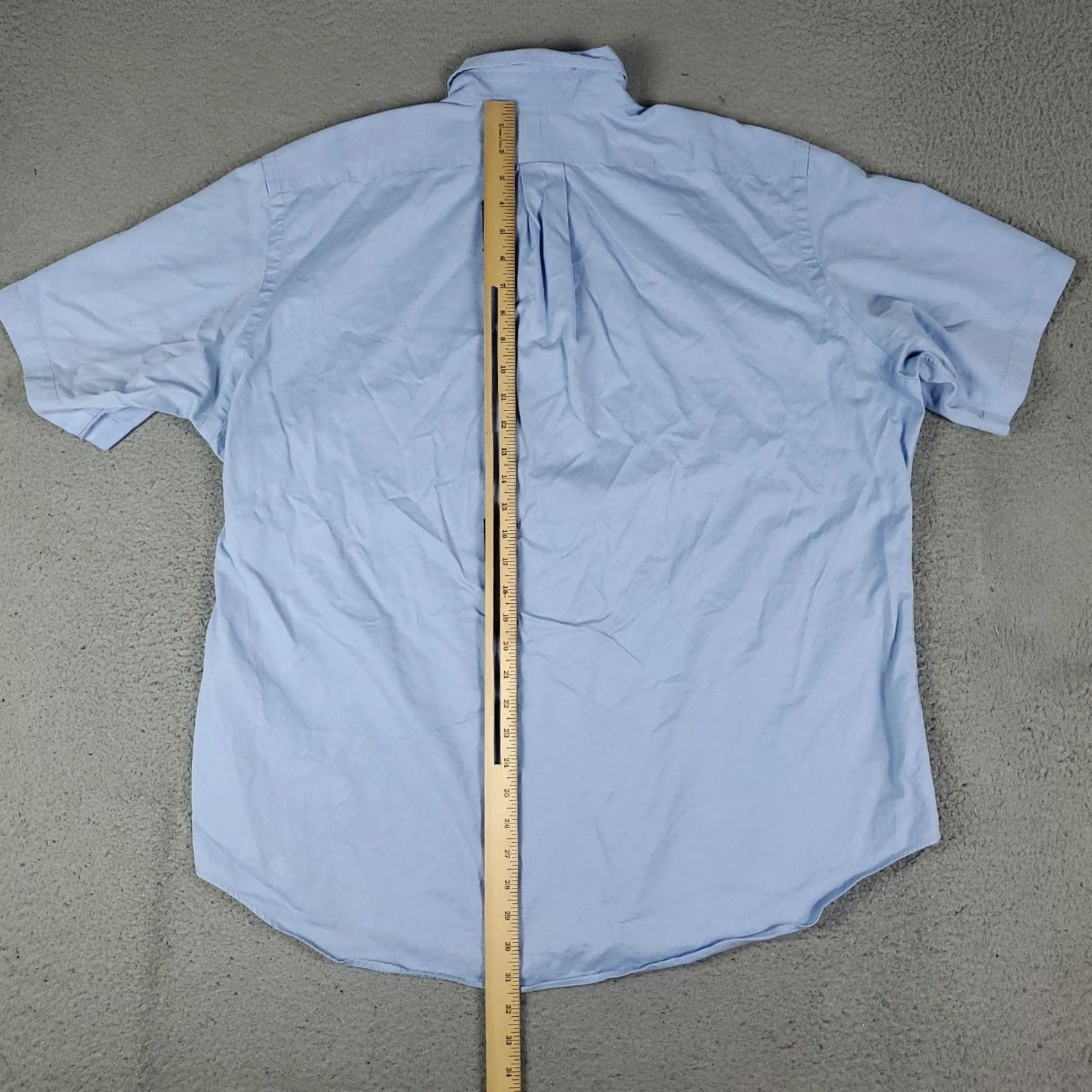 Ralph Lauren Ralph Lauren Shirt Mens XL Light Blue Pony Button Up Short Sleeve Button-Up Collared Cotton Woven Size US XL / EU 56 / 4 - 4 Thumbnail