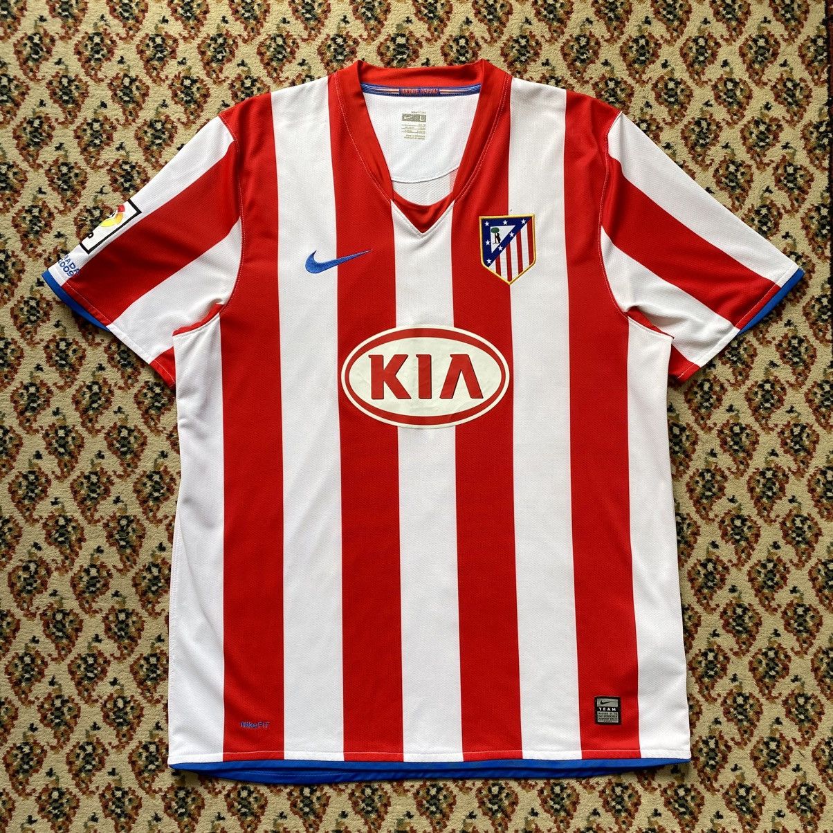 Nike × Vintage Vintage 2008 Nike Atletico Madrid Home Jersey Size US L / EU 52-54 / 3 - 1 Thumbnail