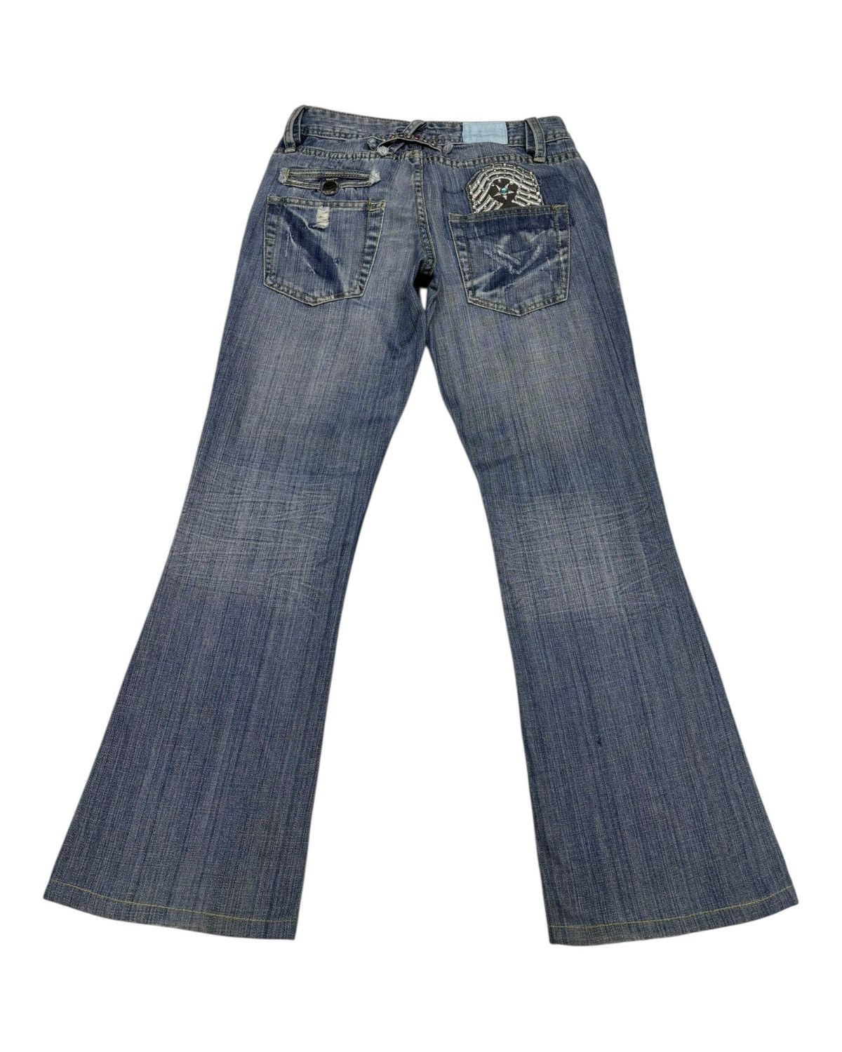 Jimmy Taverniti 🔥TAVERNITI SO JEANS FLARED BOOTCUT JEANS Size 27" / US 4 / IT 40 - 2 Thumbnail
