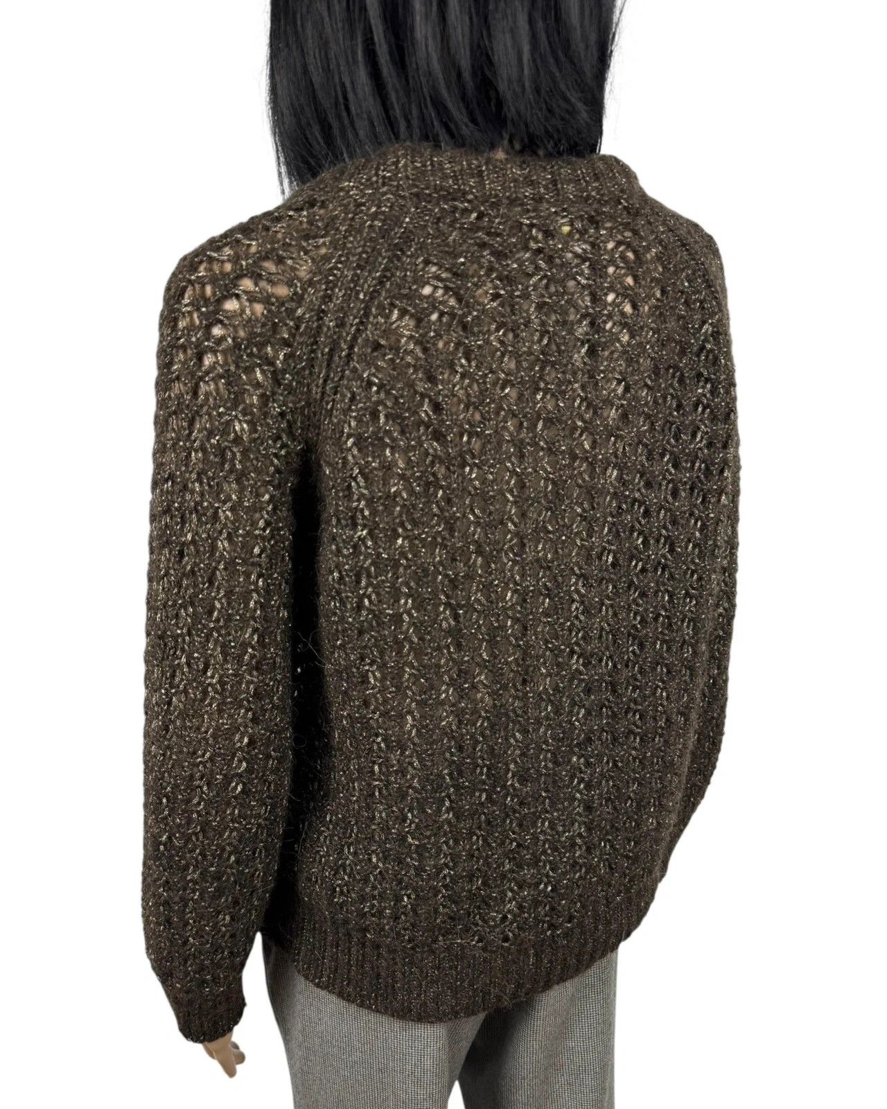 Massimo Dutti Massimo Dutti Wool Alpaca Woven Knit Sweater size XS Size XS / US 0-2 / IT 36-38 - 6 Thumbnail