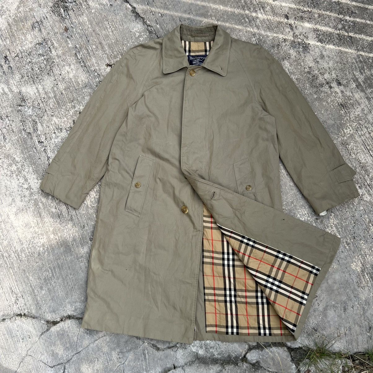 Burberry “BURBERRY” NOVA CHECK LINED LONG COAT JACKET Size US L / EU 52-54 / 3 - 1 Thumbnail
