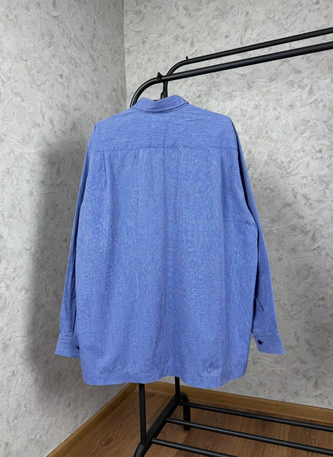 Issey Miyake Vintage Issey Miyake Men Cotton Polyester Striped Shirt Size US XL / EU 56 / 4 - 3 Thumbnail