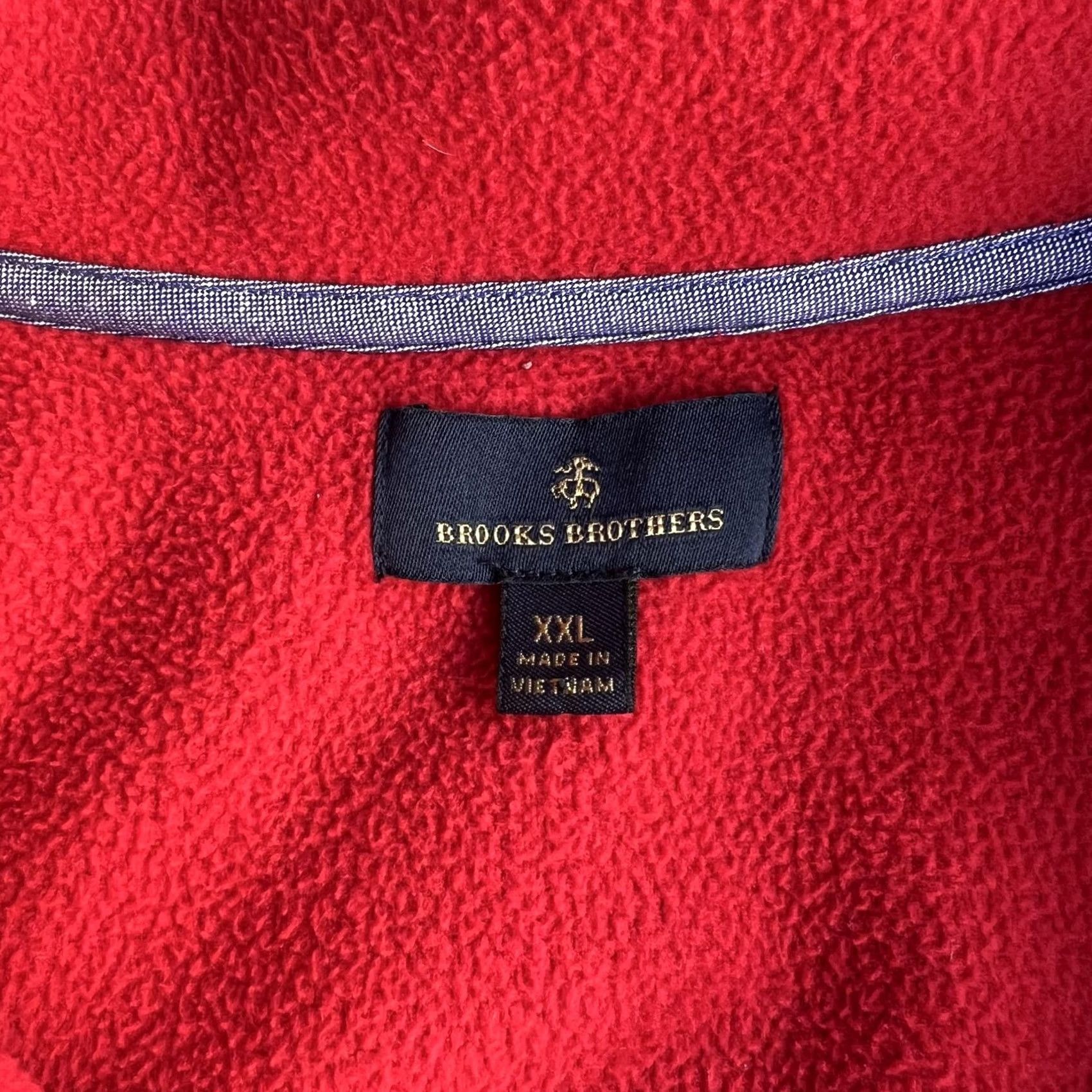 Brooks Brothers Brooks Brothers Sweatshirt Mens 2XL Blue Fleece 1/4 Zip Pullover Chest Pocket Shirt Adult 2XL Navy Size US XXL / EU 58 / 5 - 3 Thumbnail