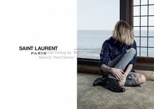 Saint Laurent Paris Saint Laurent Paris Light Blue Rusty Destroyed Knee Damage Size US 30 / EU 46 - 6 Thumbnail