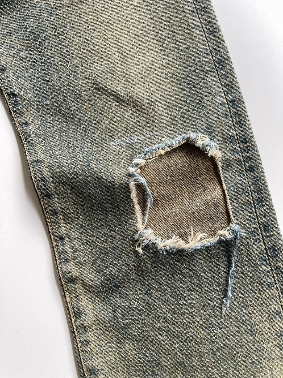 Vintage Vintage Edwin XV Ripped Distressed Denim Size US 27 - 8 Thumbnail