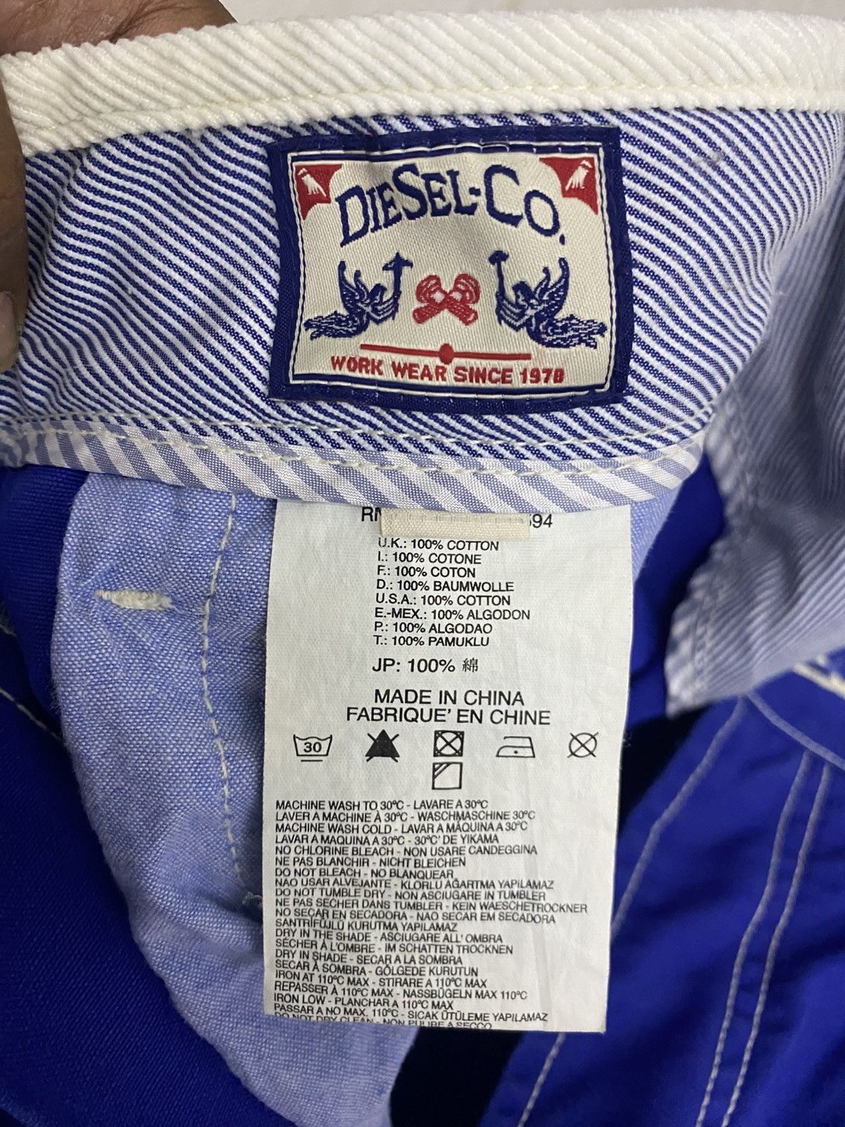 Diesel Vintage diesel carpenter style hard material Size US 33 - 24 Thumbnail