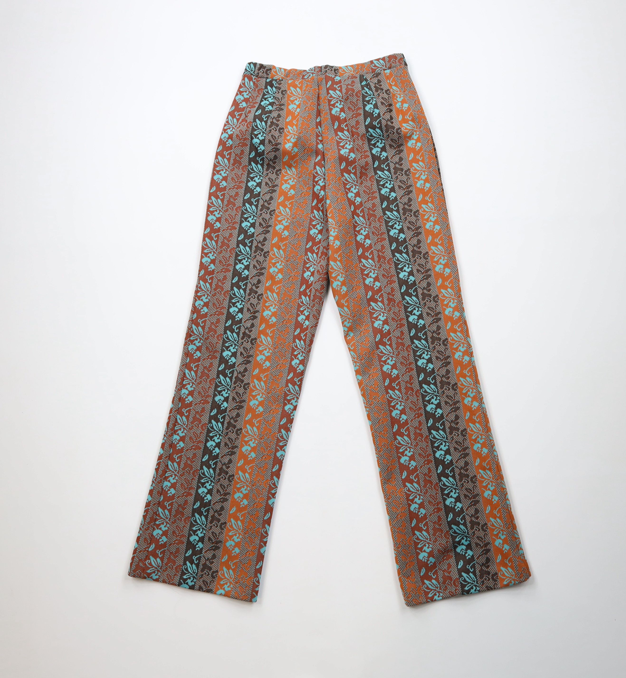 Vintage Vintage 60s 70s Streetwear Striped Knit Wide Leg Pants USA Size 36" / US 14 / IT 50 - 7 Thumbnail