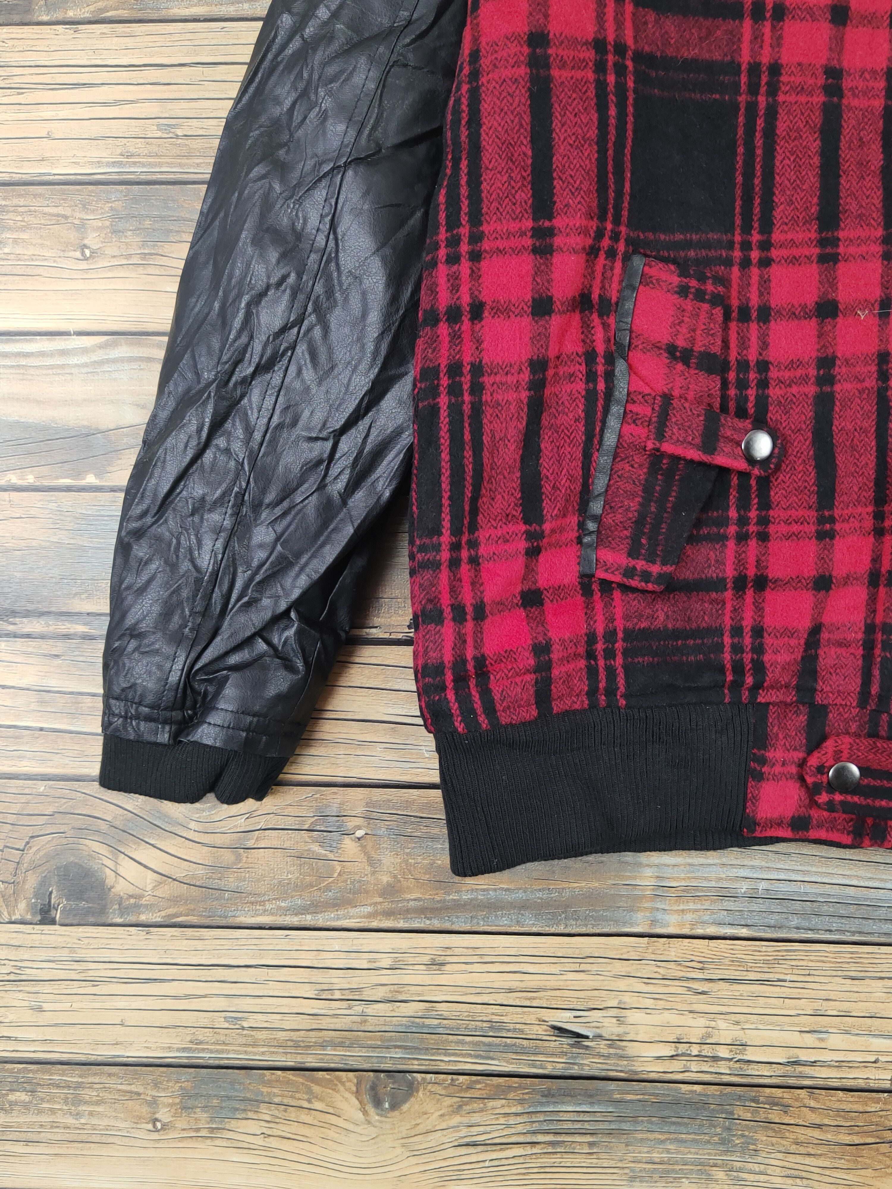 Japanese Brand × Vintage Ba-tsu Studio Red Black checkered Jackets #W1112 Size US S / EU 44-46 / 1 - 5 Thumbnail