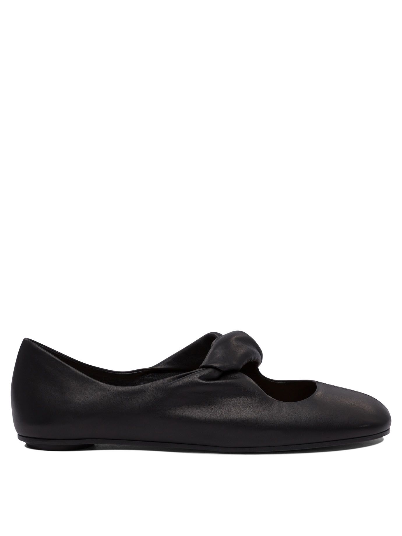 バレエシューズ ALEXANDER MCQUEEN TWO-TONE LEATHER AND RUBBER BALLERINAS Alexander Mcqueen Women Two-tone Leather And Rubber