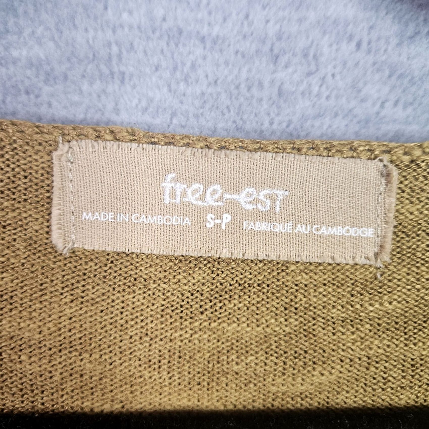 Free People Free People Womens Top Short Sleeve V-Neck Knit Box Yellow XS S Regular Shirt Tee L | 2006-2024 Era Size S / US 4 / IT 40 - 7 Thumbnail