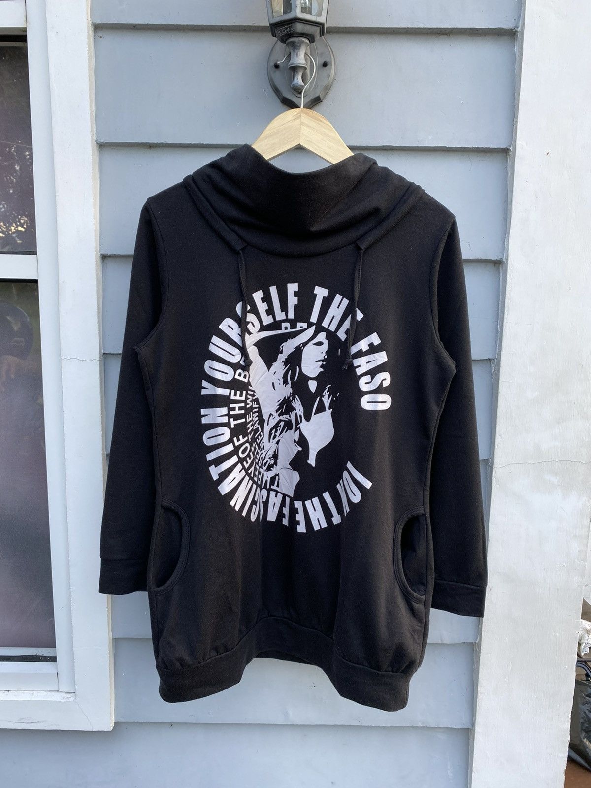 Japanese Brand Unknown Japanese Hoodie Women Graphic Poem Style Size L / US 10 / IT 46 - 1 Thumbnail