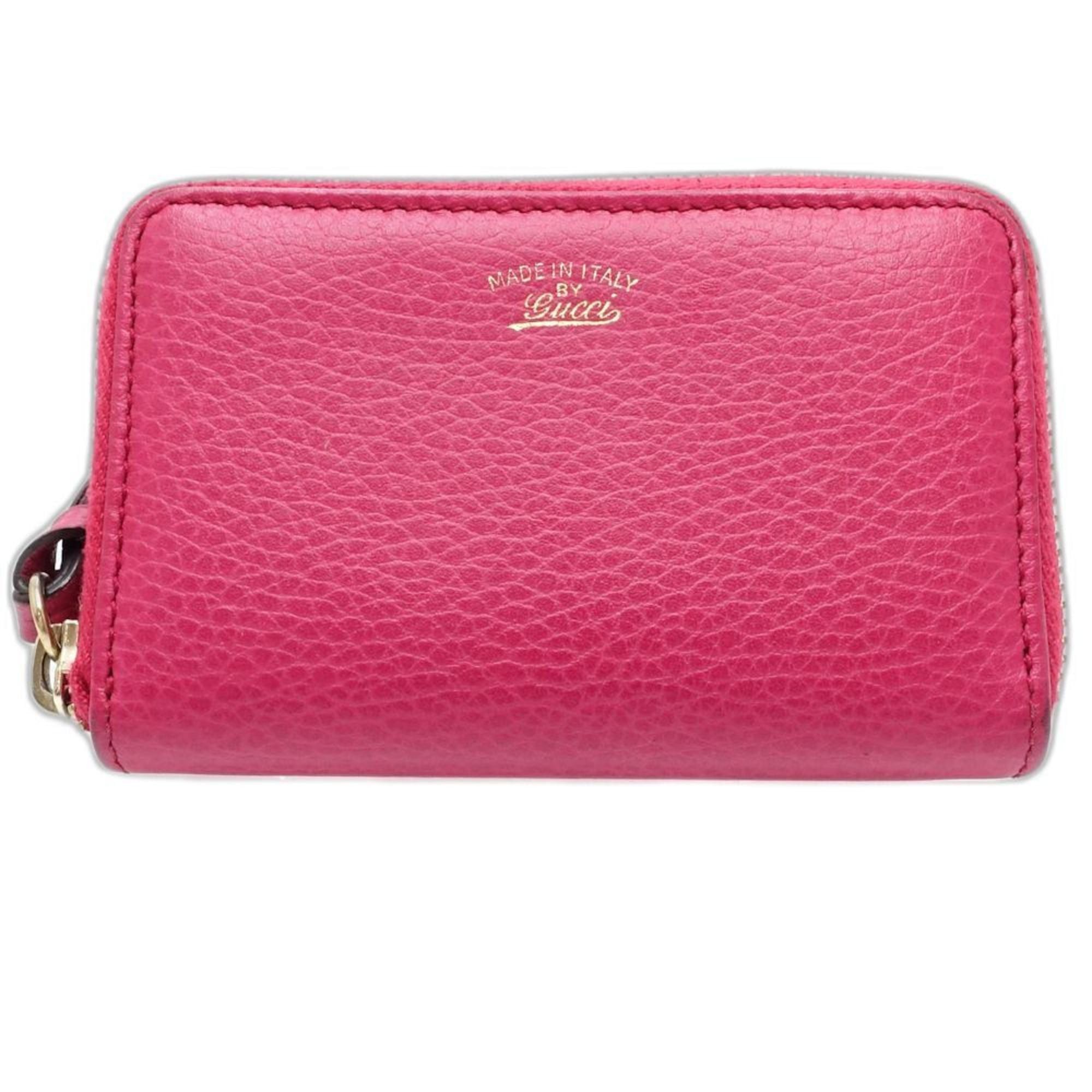 Gucci GUCCI Swing Zip Coin Purse in Pink Leather (368877) for Women (181688) Size ONE SIZE - 1 Thumbnail