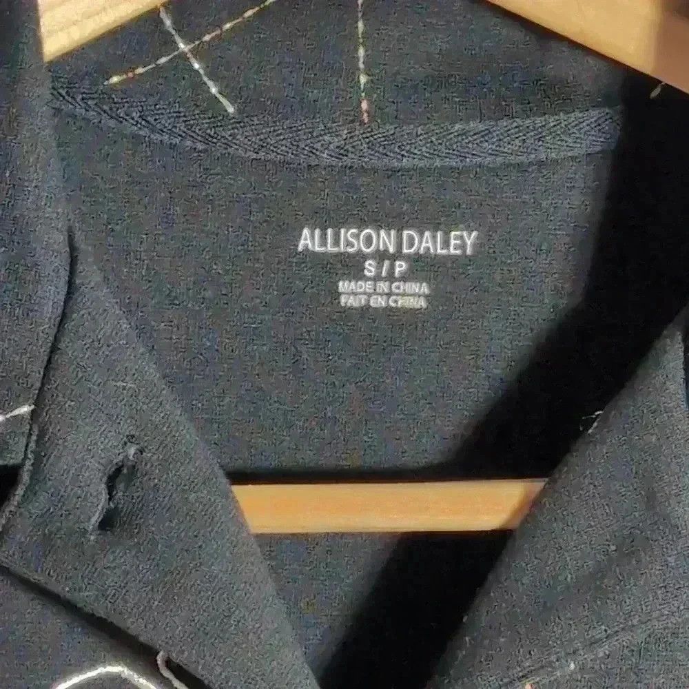 Designer Allison Daley Jungle Embroidered Jacket Black sz S Giraffe Size S / US 4 / IT 40 - 2 Thumbnail