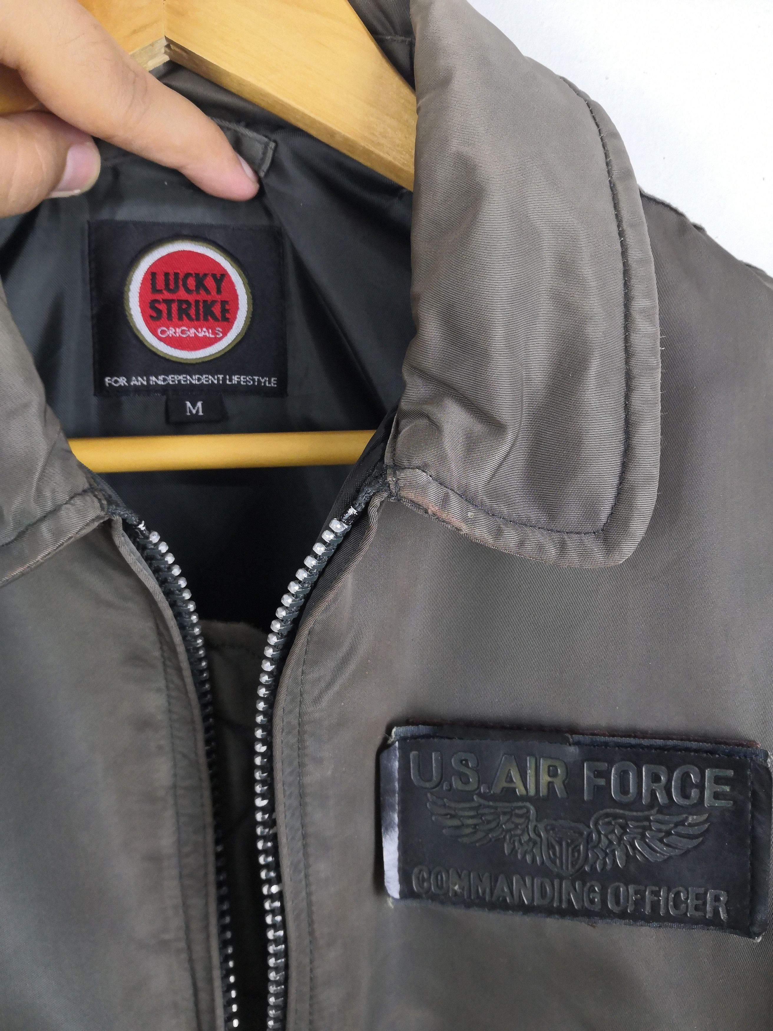 Vintage Vintage Lucky Strike Bomber Jacket U.S Air Force Jacket Size US M / EU 48-50 / 2 - 5 Thumbnail