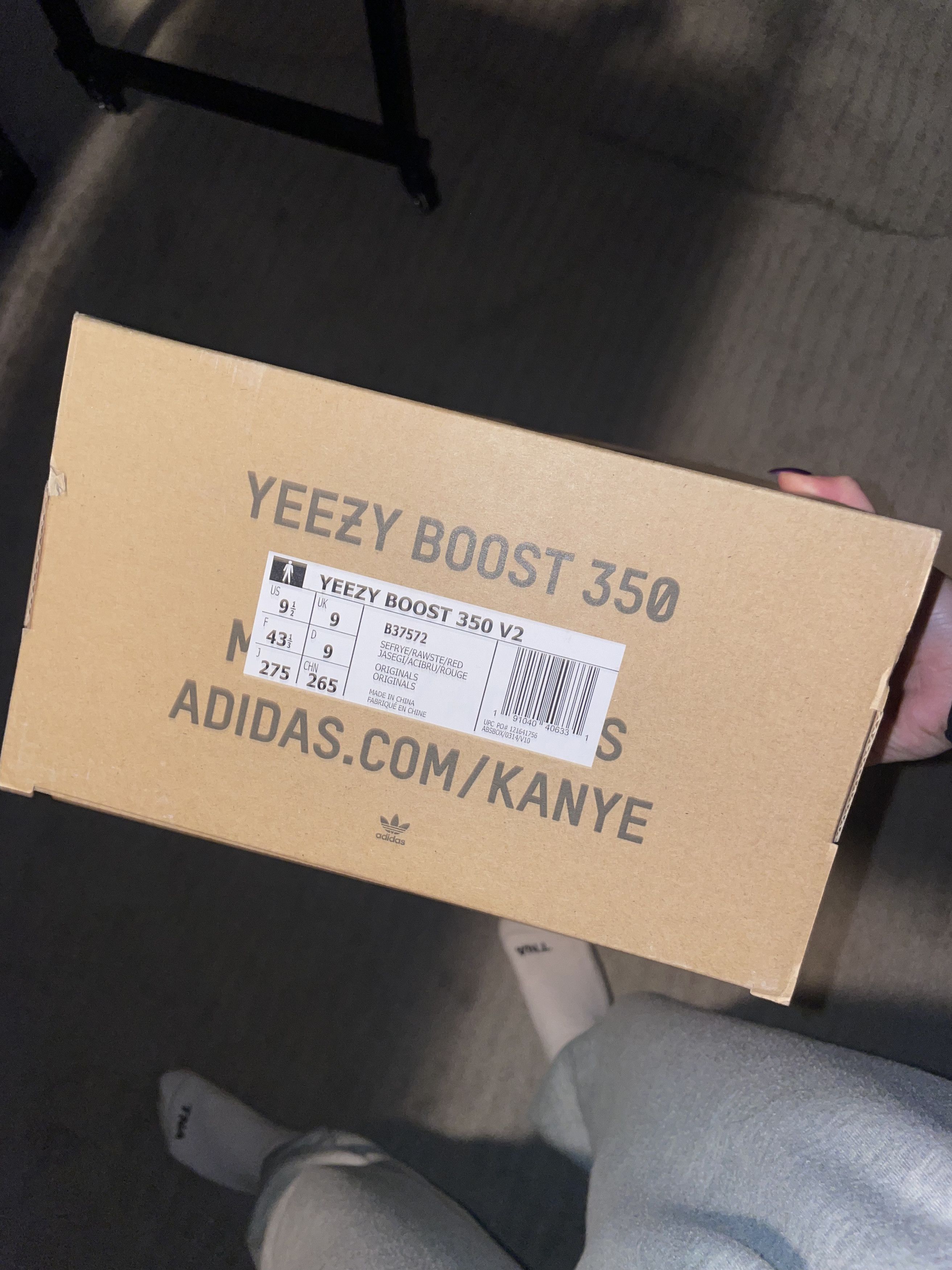 Adidas Frozen Yellow Yeezy Size US 9.5 / EU 42-43 - 2 Thumbnail