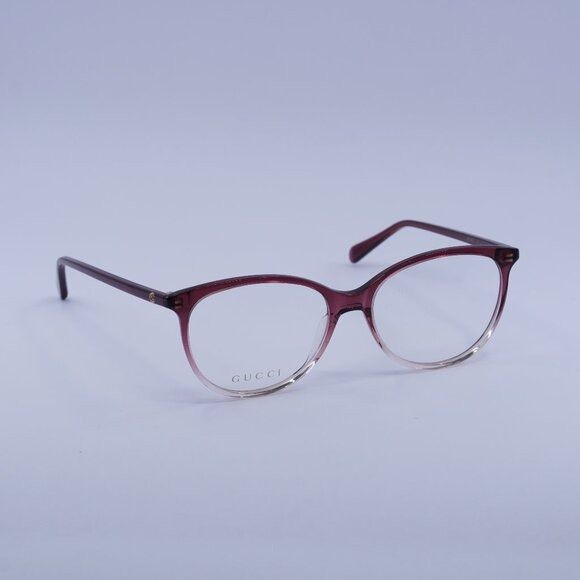 Gucci Gucci GG0550O 007 Eyeglasses Burgundy Gradient 53mm Frame Size ONE SIZE - 1 Thumbnail