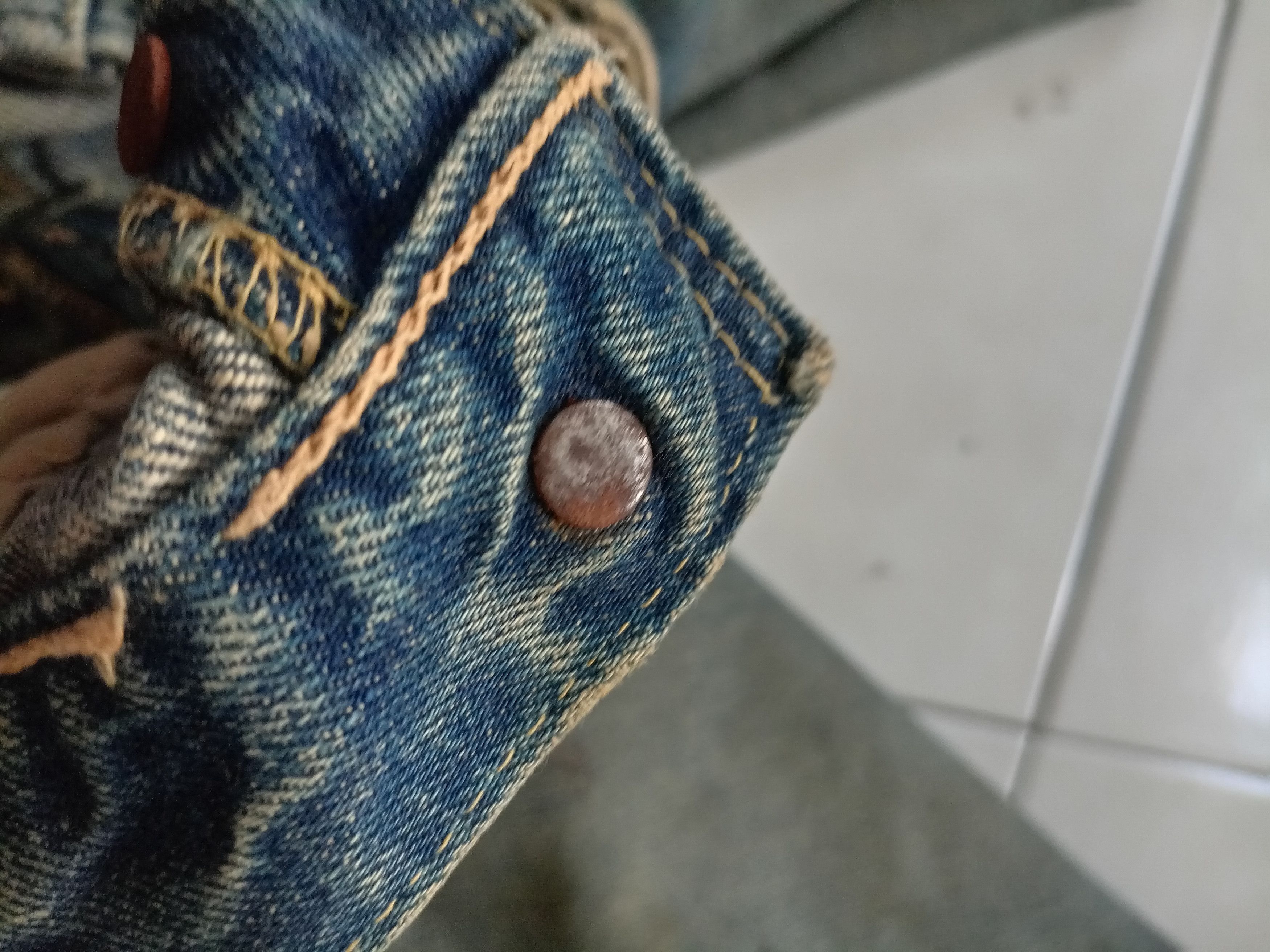 Levi's Vintage Levi's 501xx big E distressed jeans Size US 31 - 14 Thumbnail