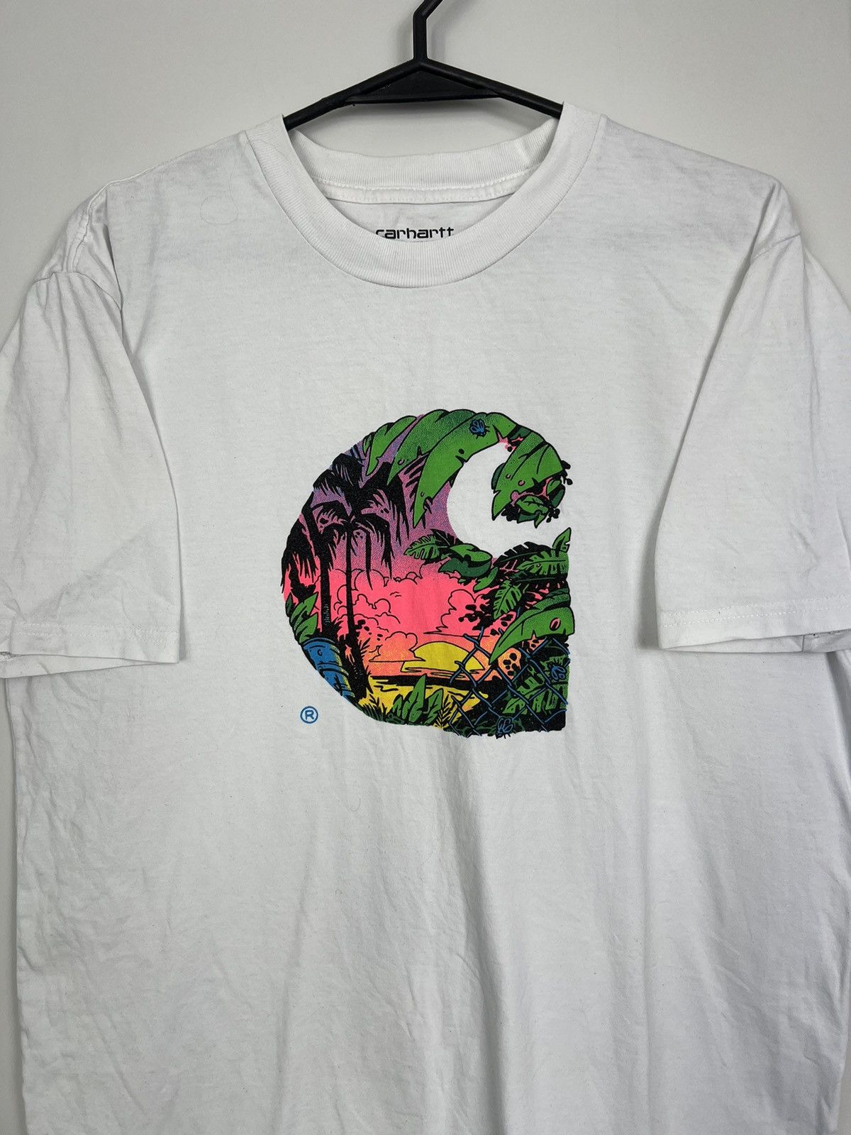 Carhartt Tshirt Carhartt big logo great Size US M / EU 48-50 / 2 - 2 Thumbnail