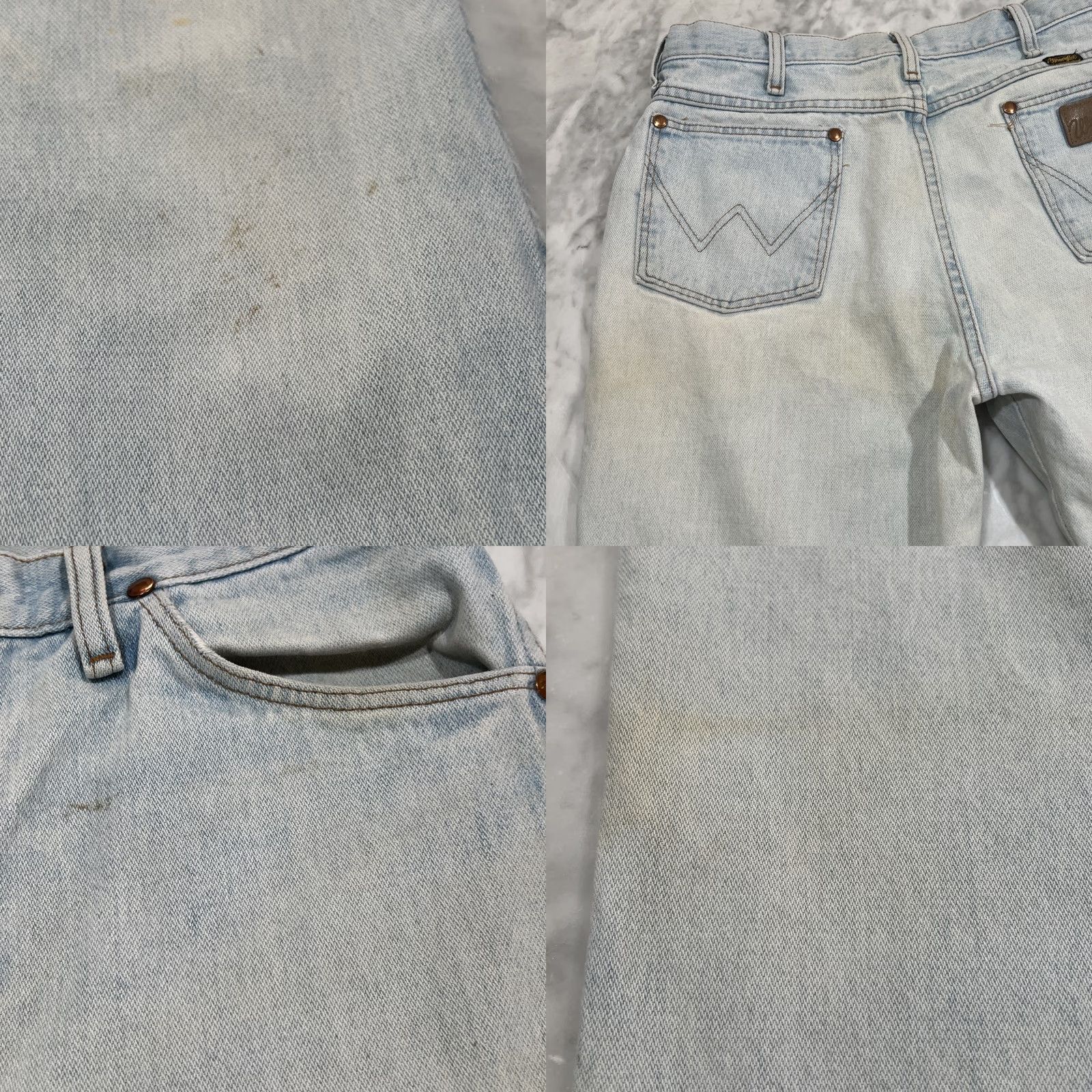 Wrangler VINTAGE Wrangler Jeans Men’s 30x33 Denim Stonewash Stains Made USA Jeans Mens 30 Size US 30 / EU 46 - 9 Thumbnail