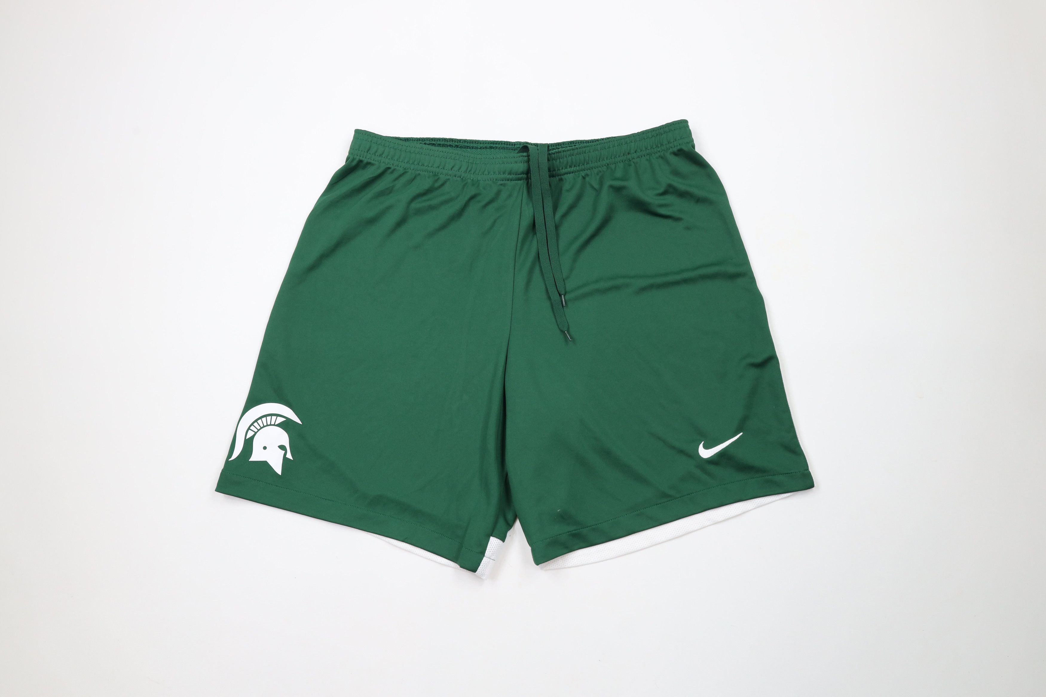 Nike × Vintage Nike Michigan State University Running Jogging Soccer Shorts Size US 34 / EU 50 - 1 Thumbnail