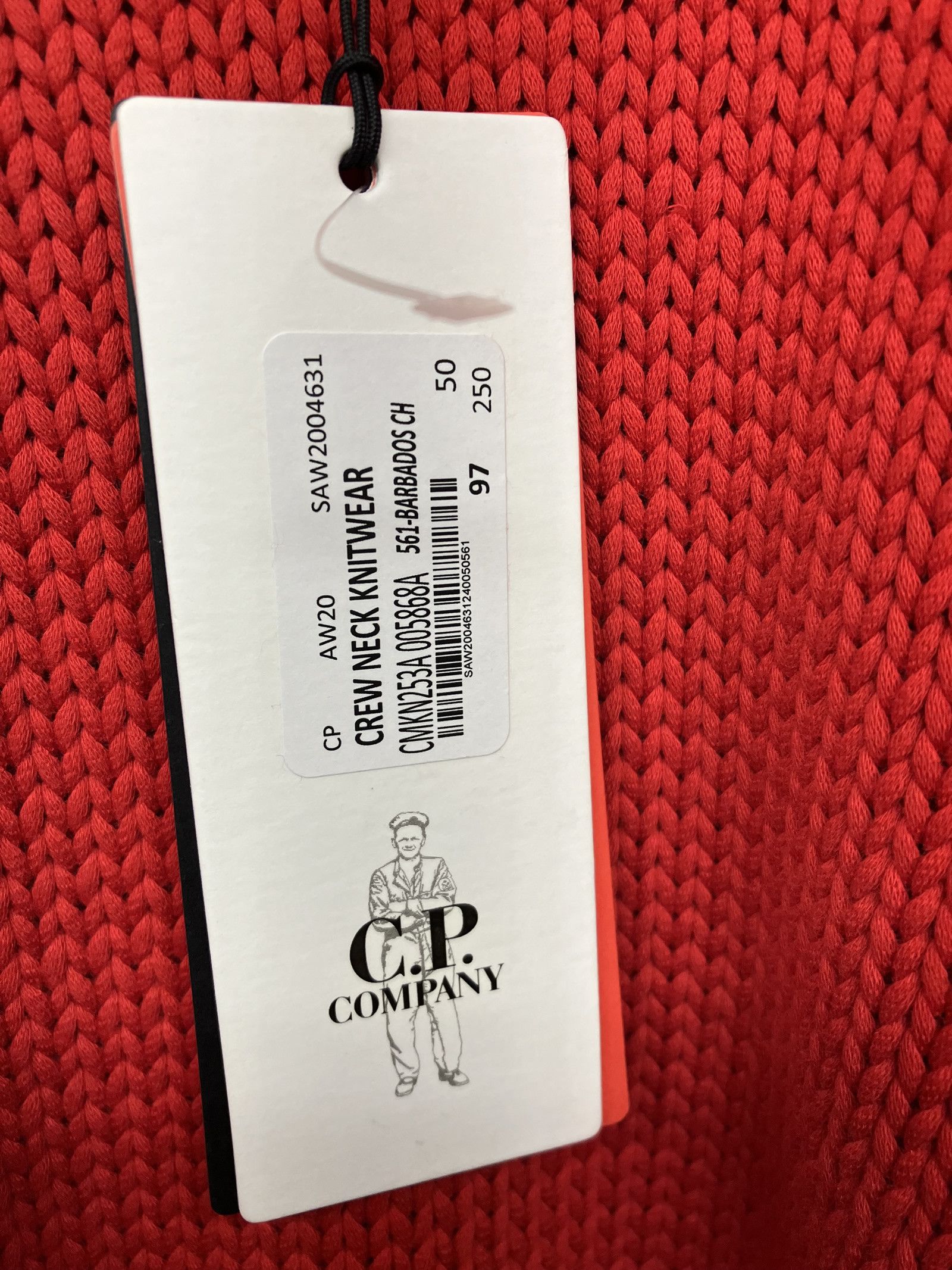 Stone Island C.P. Company Winter Cotton Lens Knit Sweater - Cherry Size US M / EU 48-50 / 2 - 5 Thumbnail