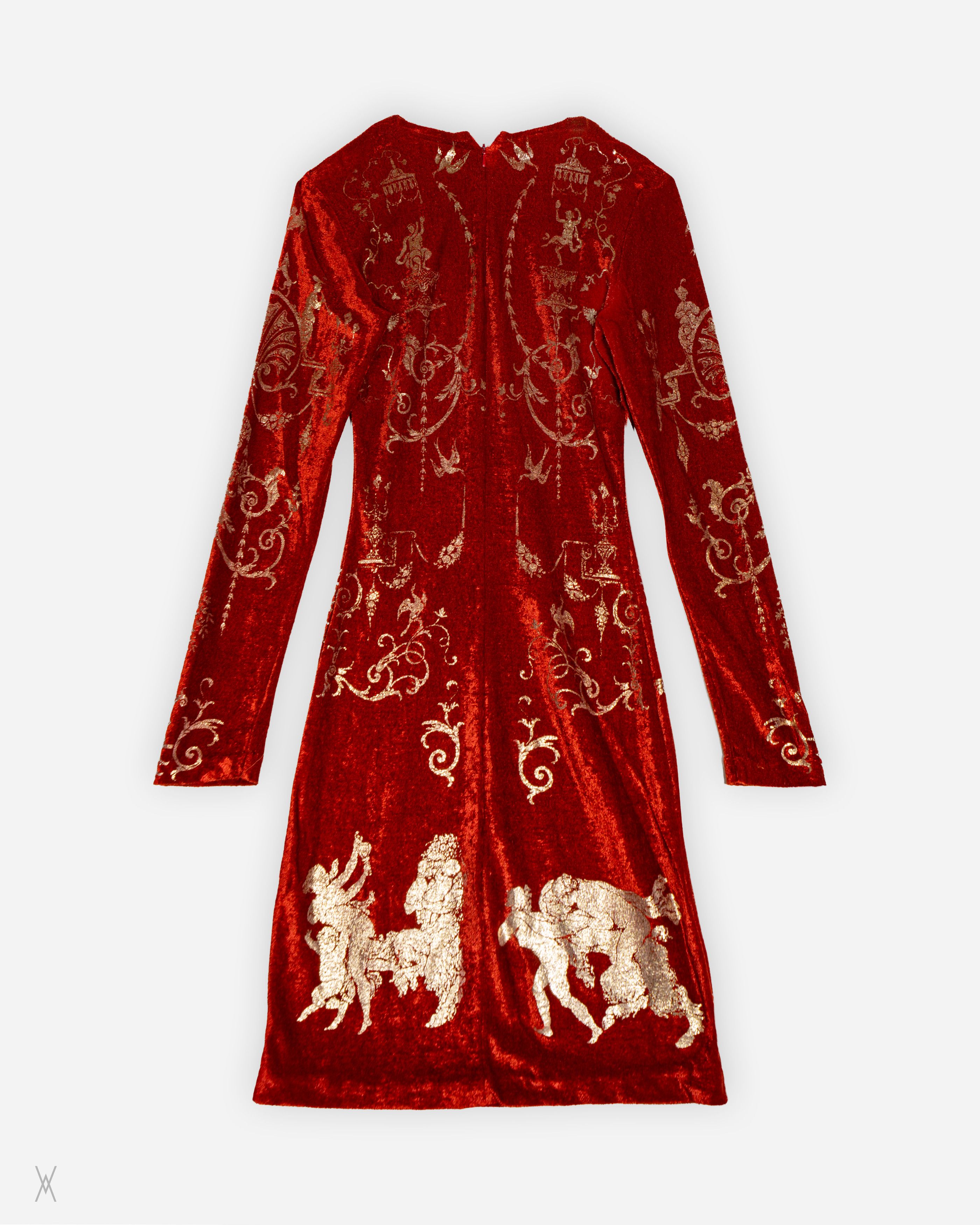 Vivienne Westwood Boulle Velvet Dress — Autumn/Winter 1990–1991 Size M / US 6-8 / IT 42-44 - 8 Thumbnail