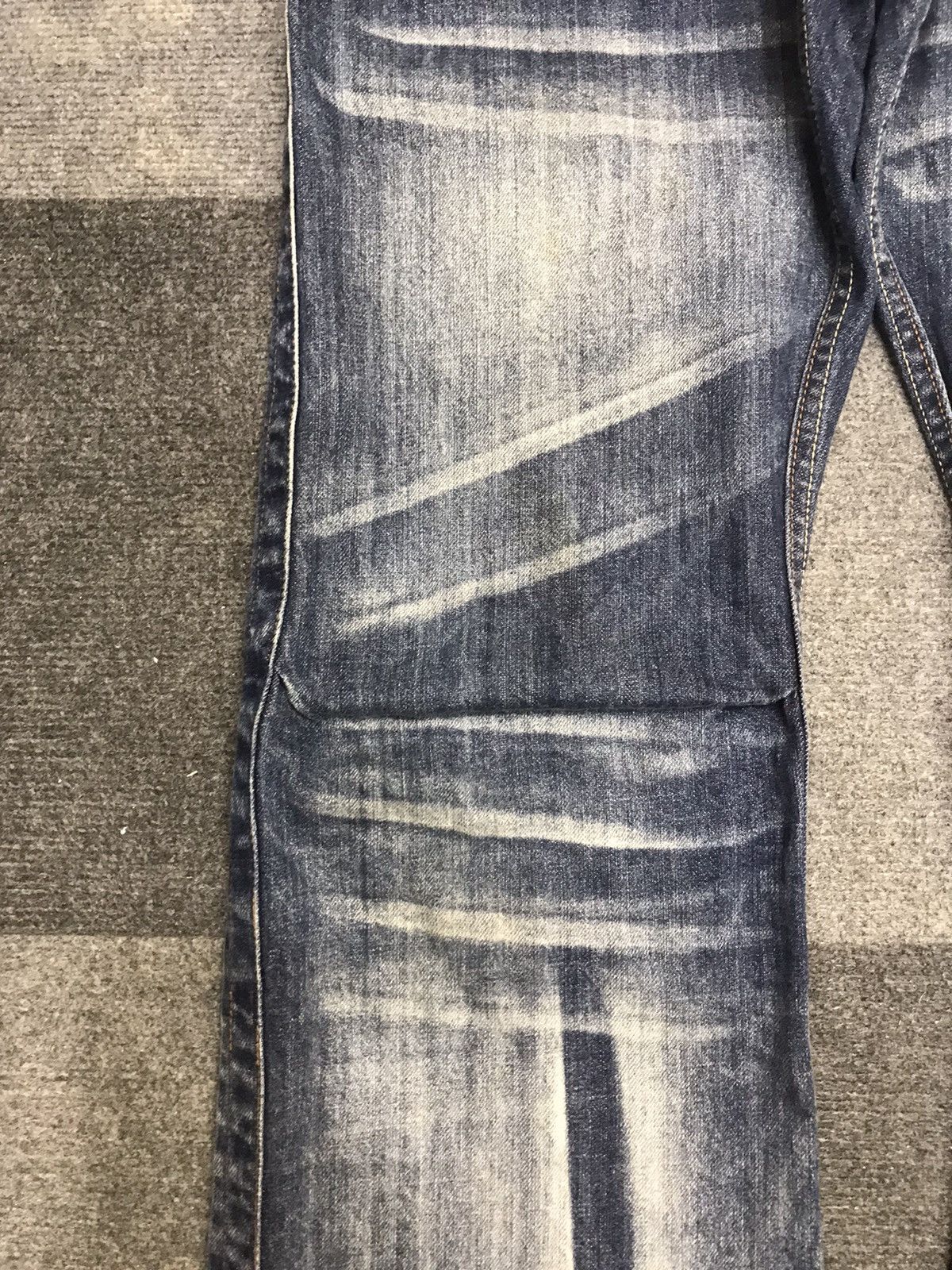 Japanese Brand 💥FLARE💥INSANE Root Three RARE FADES FLARE DENIM F446 Size US 36 / EU 52 - 7 Thumbnail