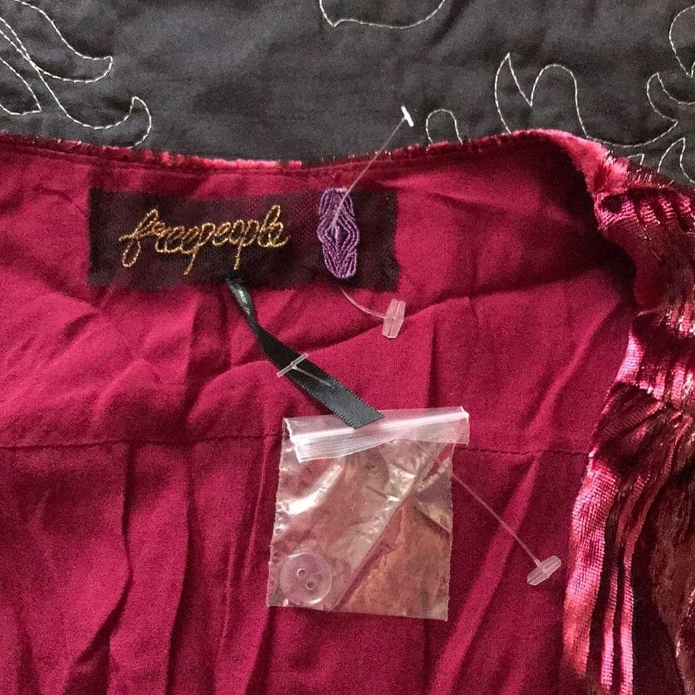 Free People Kara Velvet Wrap Metálica Striped 👗