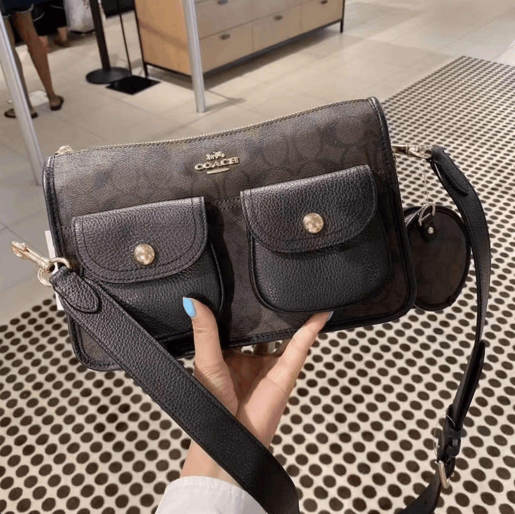 Coach Pennie Crossbody With Coin Case In Signature Canvas C5675 Size ONE SIZE - 3 Thumbnail