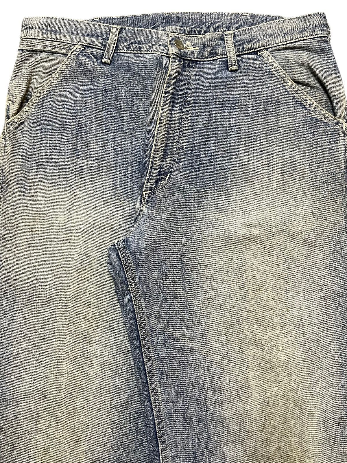 Carhartt Vintage Carhatt Carpenter Mud Wash Faded Distress Baggy Jean Size US 34 / EU 50 - 4 Thumbnail