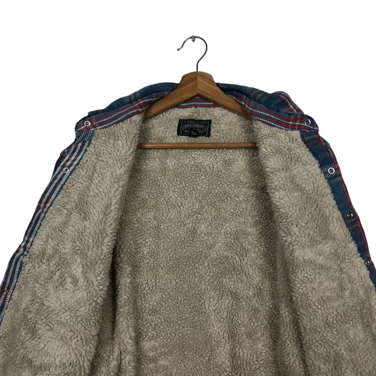 Ralph Lauren 🔥VINTAGE FLANNEL WORK JACKET POLO COUNTRY RALPH LAUREN Size US M / EU 48-50 / 2 - 16 Thumbnail