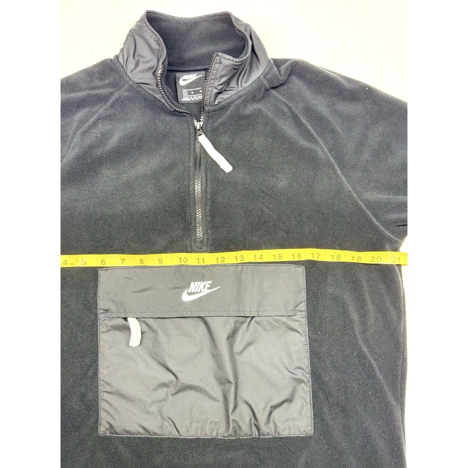 Nike Nike 1/2 Zip Anorak Fleece Jacket Pullover Men M Black Size US M / EU 48-50 / 2 - 3 Thumbnail